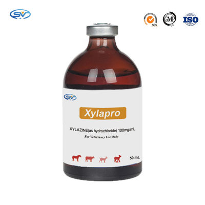 Weterynaryjne leki do wstrzykiwań 100 mg ksylazyny chlorowodorek do wstrzykiwań dla koni i jeleniowatych środki uspokajające i przeciwwymiotne